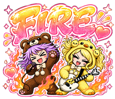 「FIRE」のGAROCKTOKYO LINEスタンプ