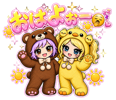 「おはよぉ」のGAROCKTOKYO LINEスタンプ