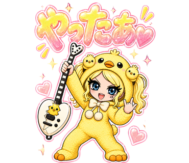 「やったぁ」のGAROCKTOKYO LINEスタンプ